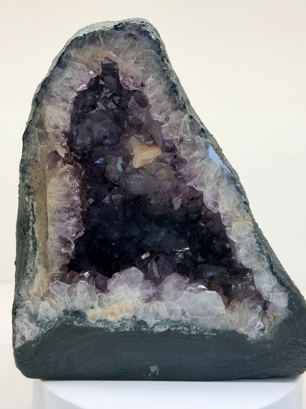 Amethyst Cathedral with Calcite — 10.95 lb One-of-a-Kind