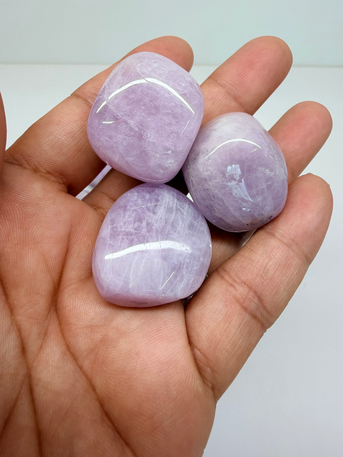 Pink Kunzite Tumbled Stone Intuitively Chosen