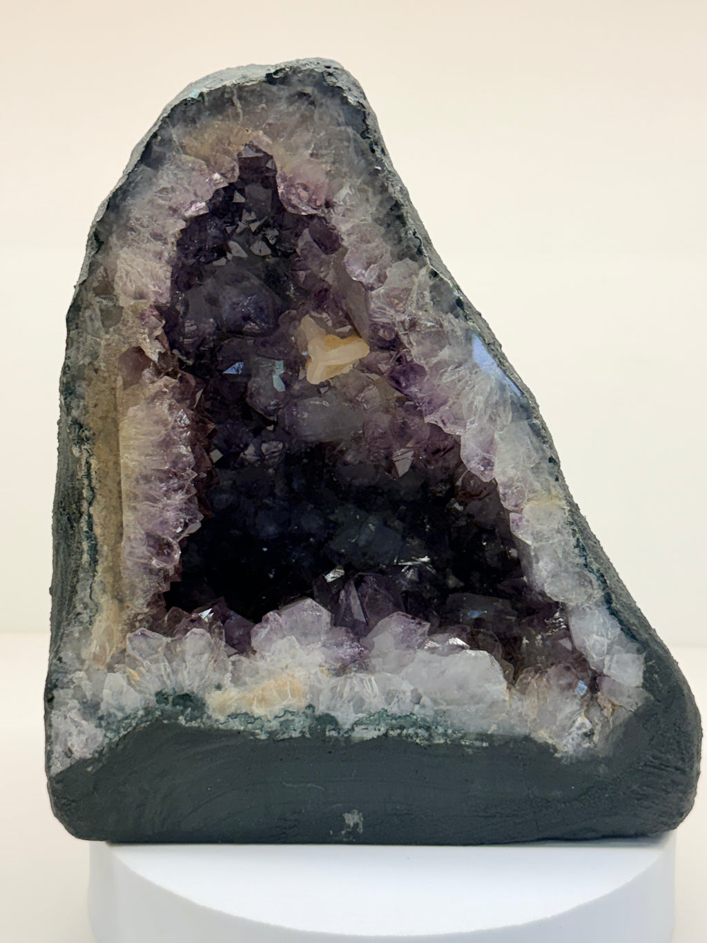 Amethyst Cathedral with Calcite — 10.95 lb One-of-a-Kind