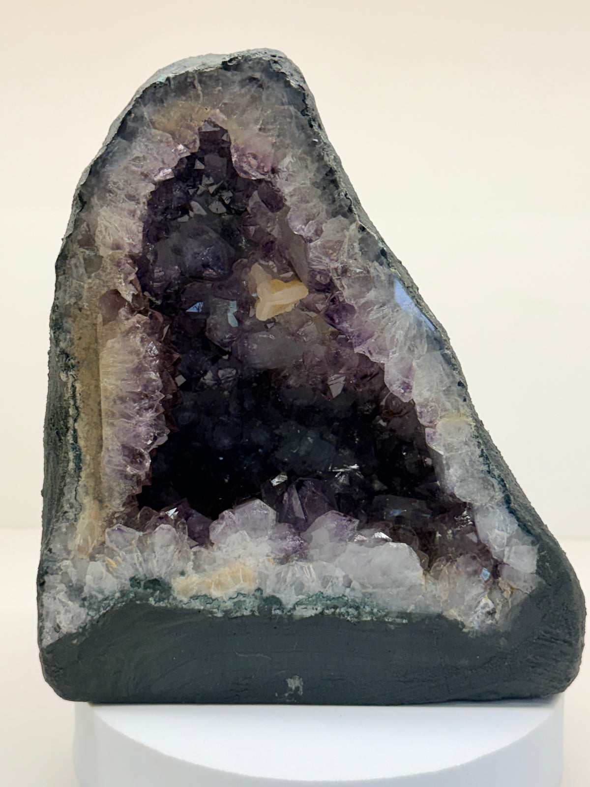 Amethyst Cathedral with Calcite — 10.95 lb One-of-a-Kind