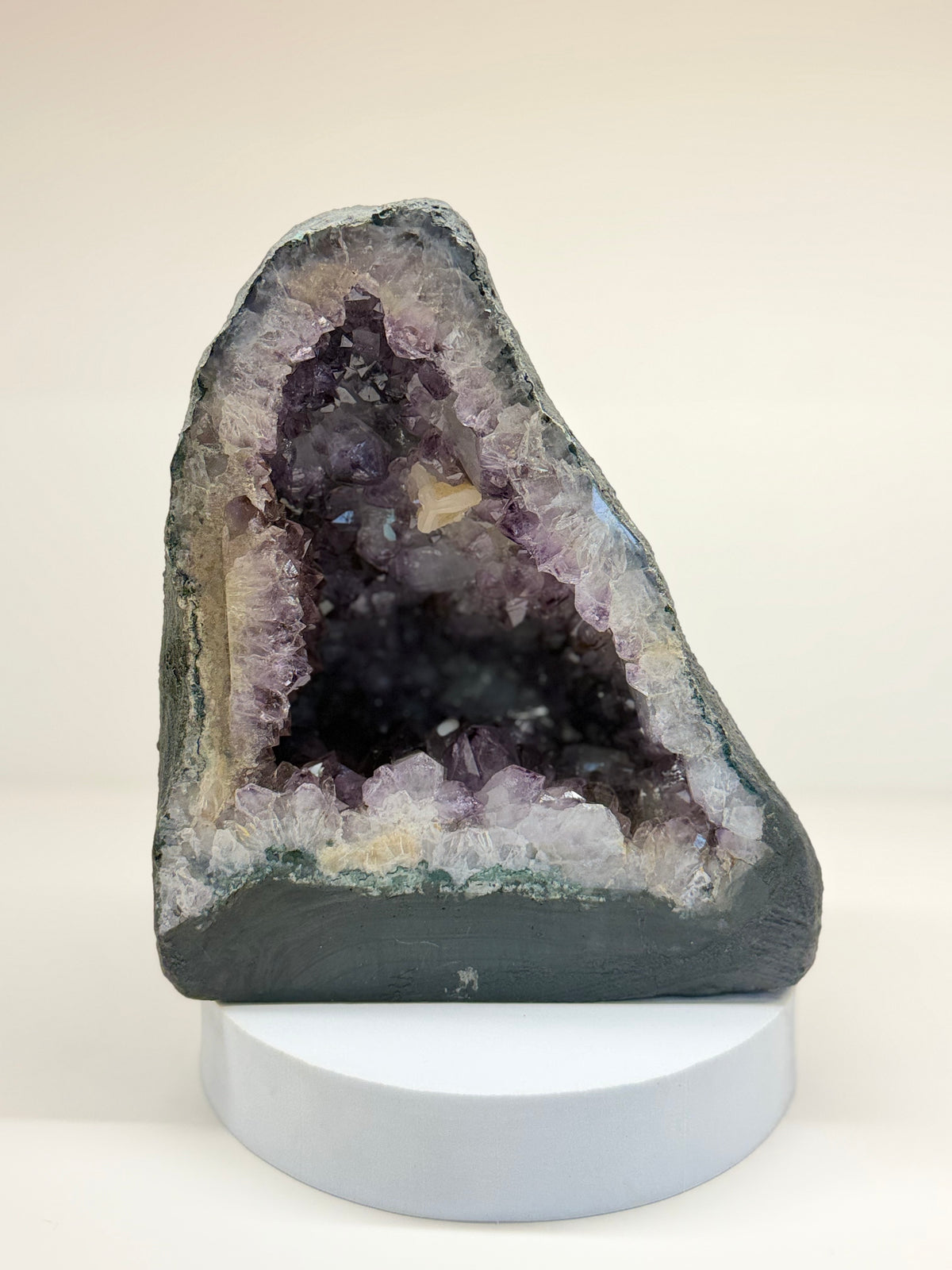 Amethyst Cathedral with Calcite — 10.95 lb One-of-a-Kind