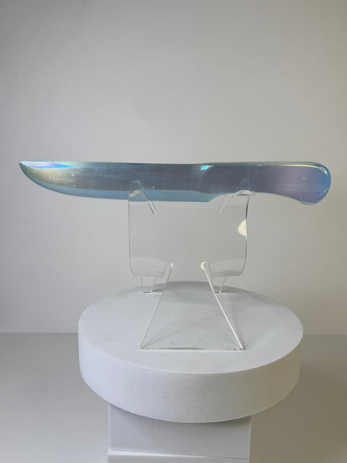 Blue Aura Selenite Ritual Knife — The Cord Cutter
