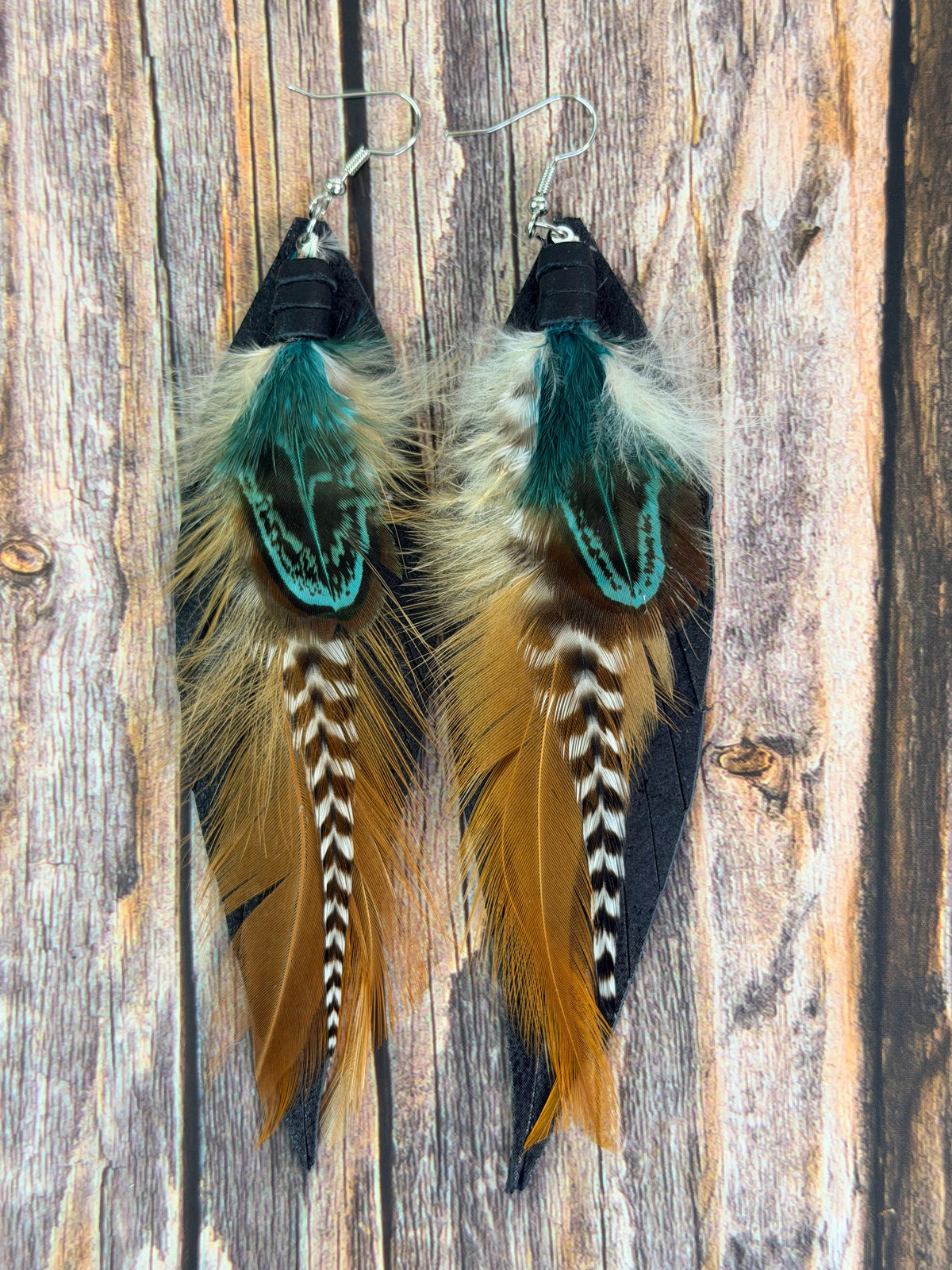 Sagefire Feather Earrings