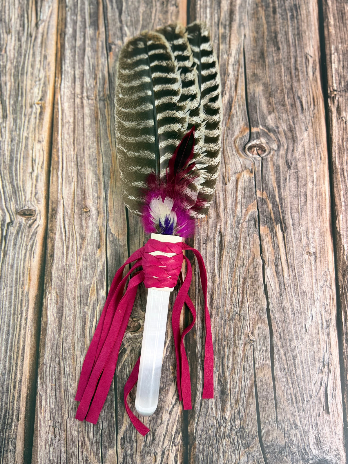 Selenite Ceremonial Clearing Fan