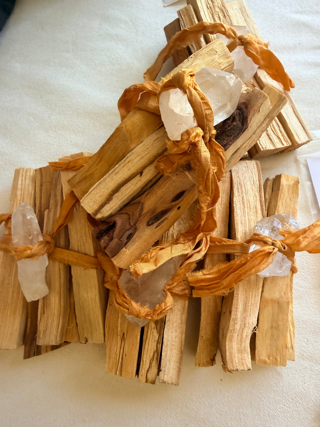 Palo Santo & Clear Quartz Bundle Set of Five
