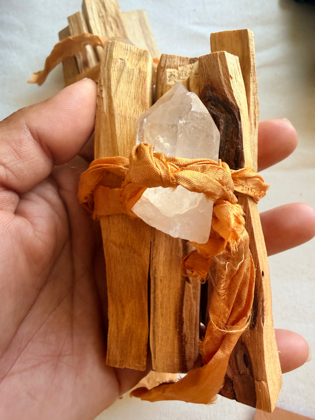 Palo Santo & Clear Quartz Bundle Set of Five