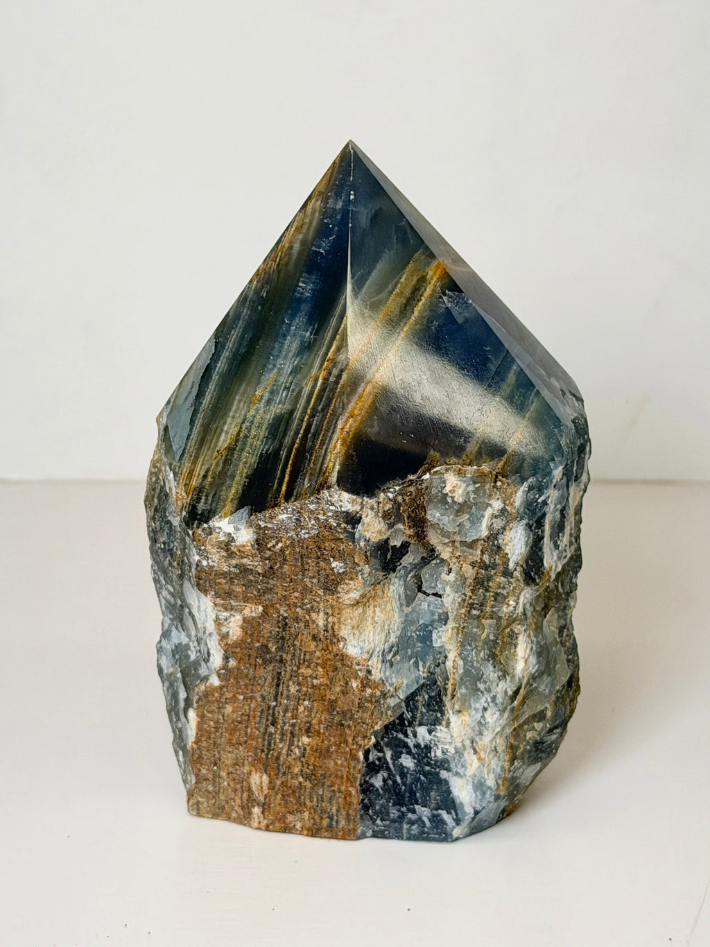 Lemurian Aquatine Semi Polished Tower