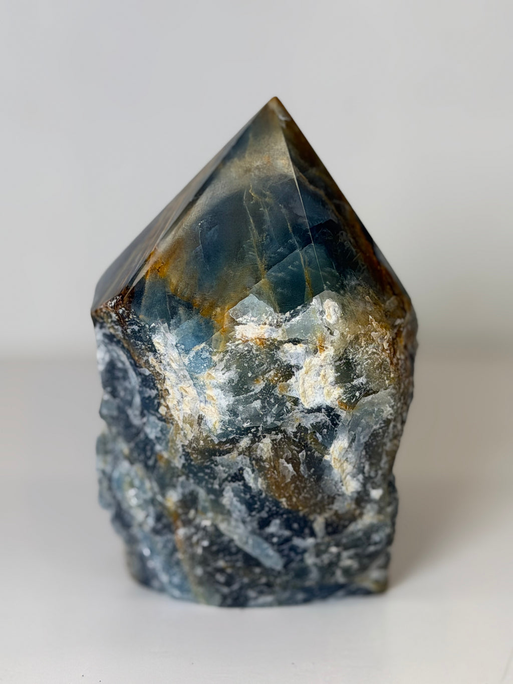 Lemurian Aquatine Semi Polished Tower