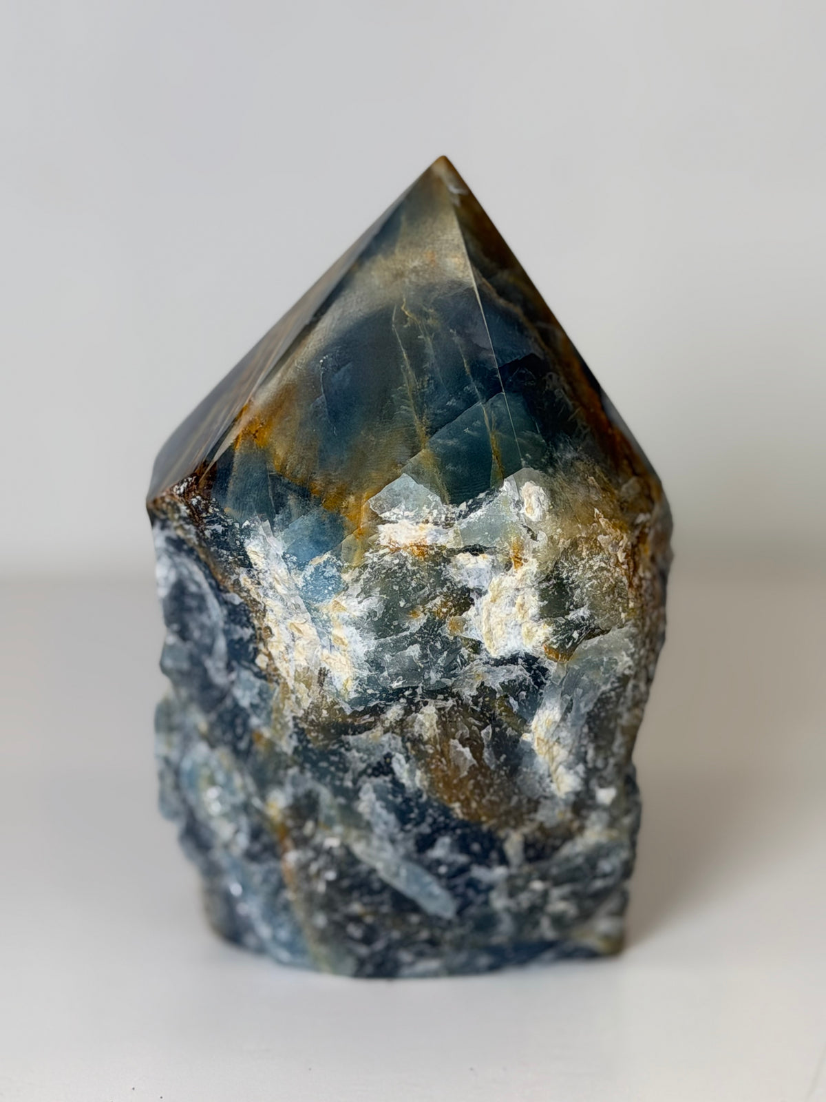 Lemurian Aquatine Semi Polished Tower