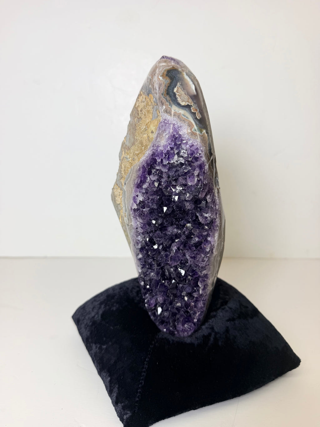 Brazilian Amethyst & Chalcedony Freeform | One of a Kind