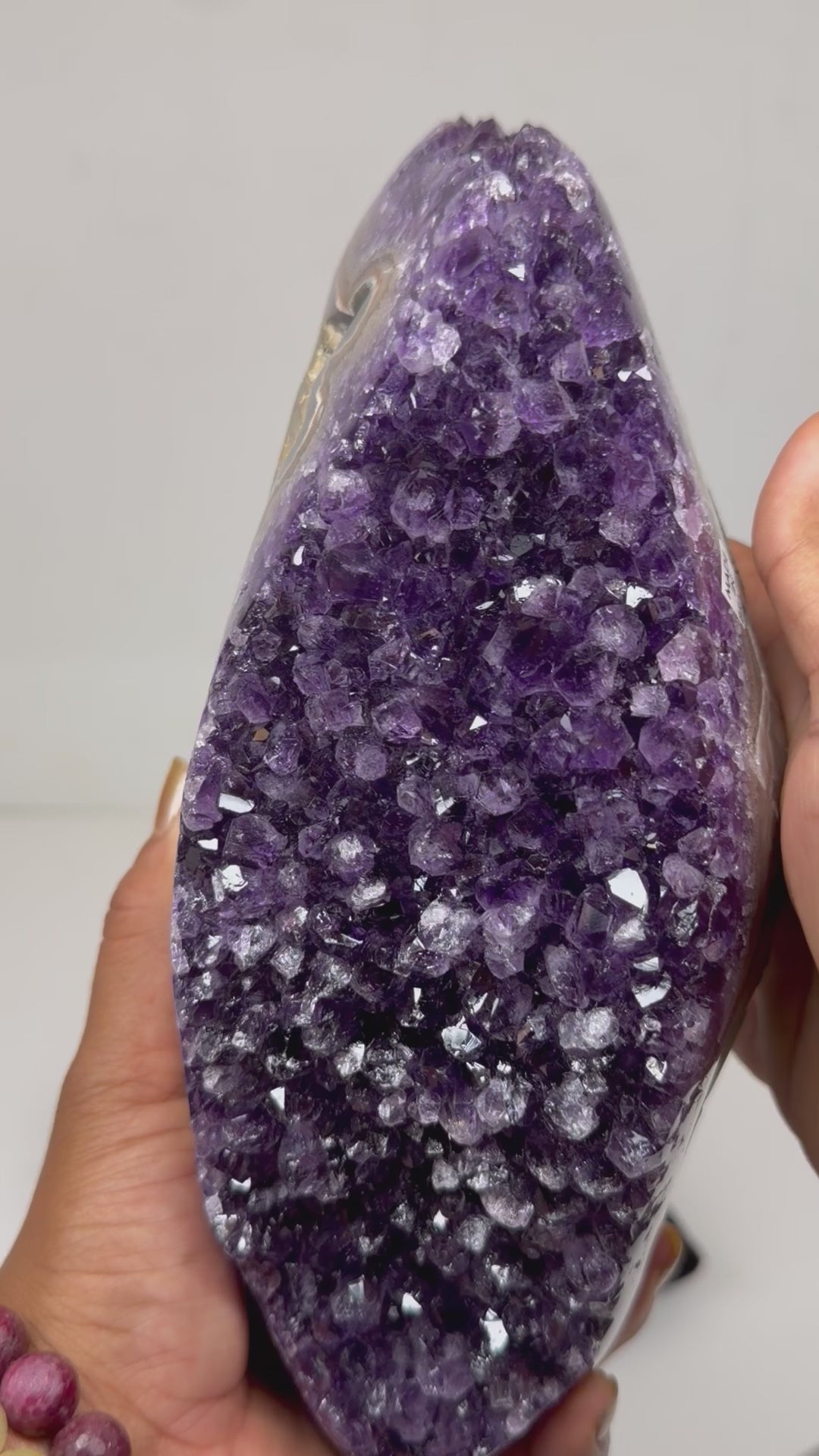 Brazilian Amethyst & Chalcedony Freeform | One of a Kind